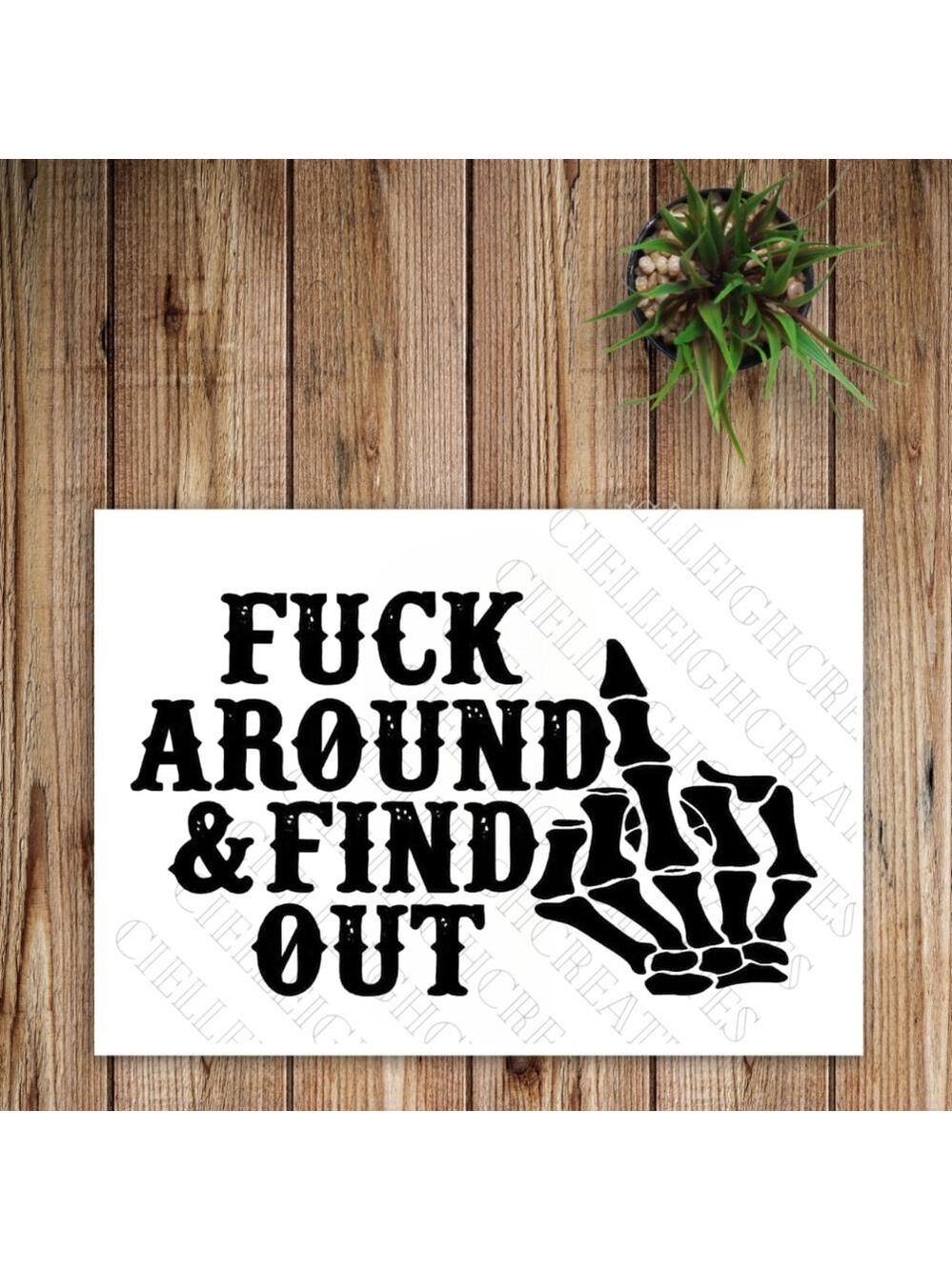 *2 for $20* FAFO F*ck Around & Find Out Vinyl Decal Sticker Handcrafted